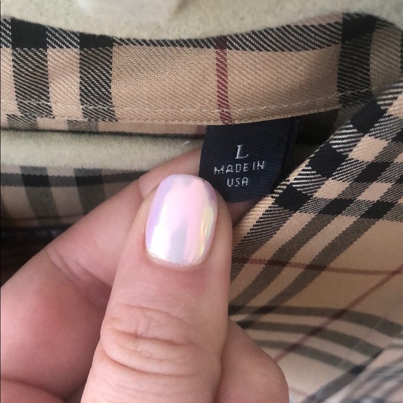 Burberry button down shirt size large vintage! - Picture 2 of 6